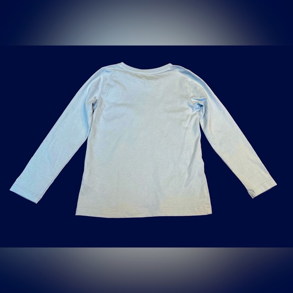 NWT J. Crew Crewcuts Long-Sleeved Blue Sequin Snowman Graphic Tee, Size XS (4-5) - Picture 5 of 9